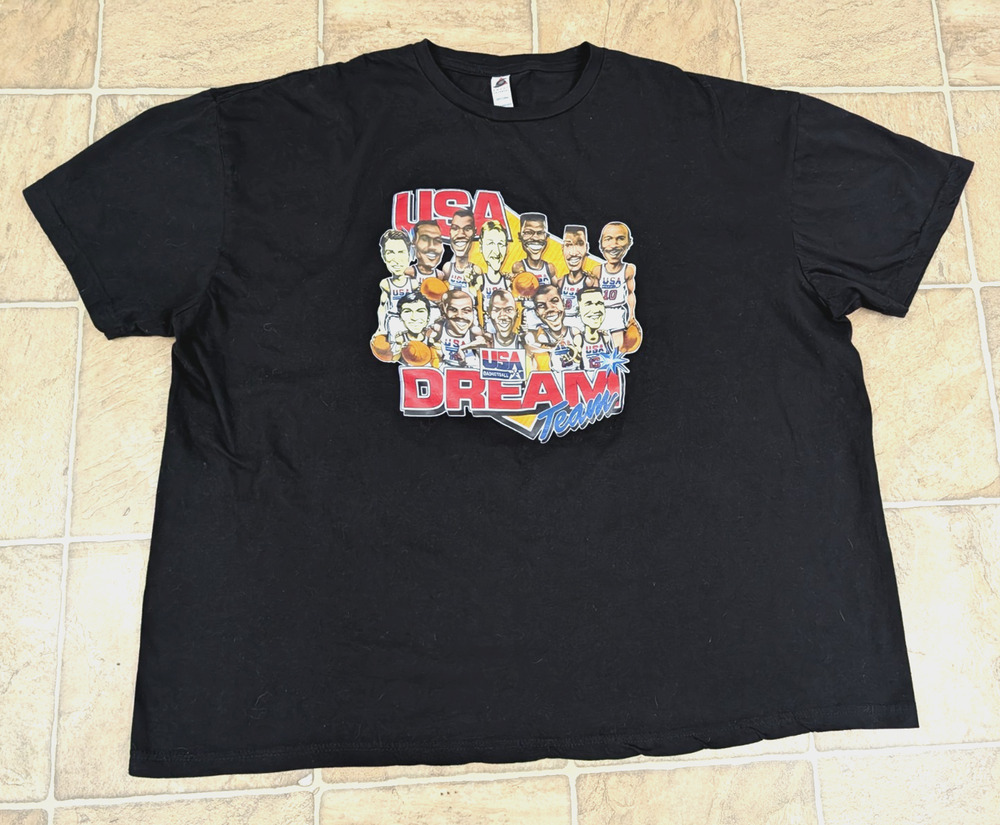 Smart Blanks sz 2XL Dream Team 1992 USA Basketball T-shirt black 1578